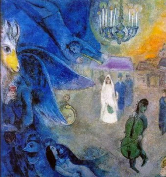 The Wedding Candles contemporary Marc Chagall Oil Paintings